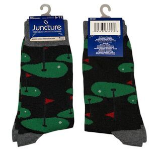 1x Juncture Mens Crew Socks Golf Size 6-12